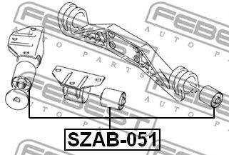 FEBEST SZAB-051 - Csapágy, differenciál SUZUKI