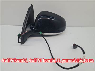 Volkswagen Golf VI kombi, Golf V kombi, Jetta V bal visszapillantó tükör LC9X (35208)