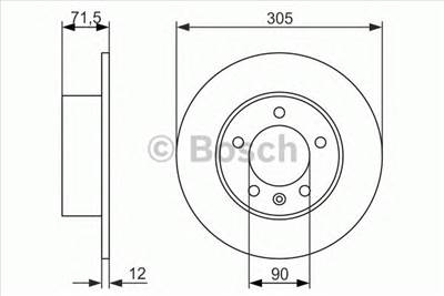 BOSCH 0 986 479 717 - féktárcsa NISSAN OPEL RENAULT VAUXHALL