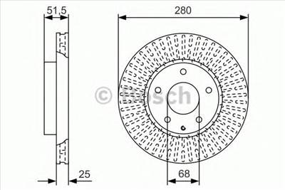 BOSCH 0 986 479 C36 - féktárcsa MAZDA