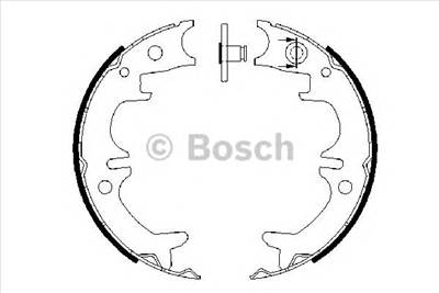 BOSCH 0 986 487 680 - kézifék fékpofakészlet LEXUS TOYOTA