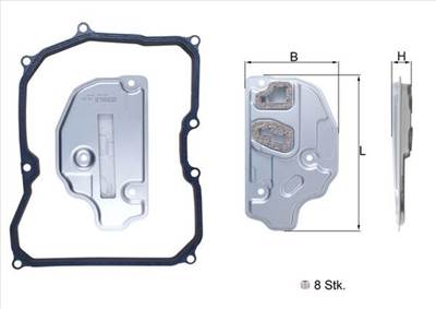 MAHLE HX 150KIT - hidraulikus szűrő, automatikus váltó AUDI SEAT SKODA SKODA (SVW ) VW VW (SVW)