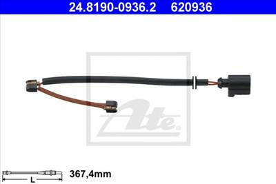ATE 24.8190-0936.2 - fékbetét kopásjelző PORSCHE VW