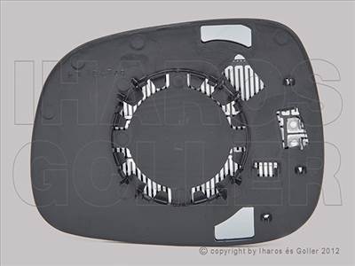 BMW X3 2010-2017 F25 - Tükörlap cserélhető bal aszf., fűthető