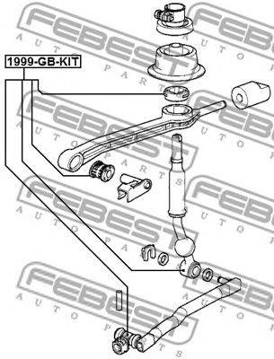 FEBEST 1999-GB-KIT - Váltókar csapágy BMW BMW (BRILLIANCE)