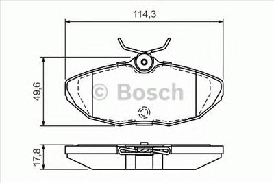 BOSCH 0 986 424 702 - fékbetét JAGUAR