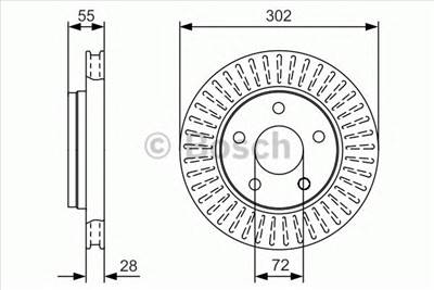 BOSCH 0 986 479 C38 - féktárcsa JEEP
