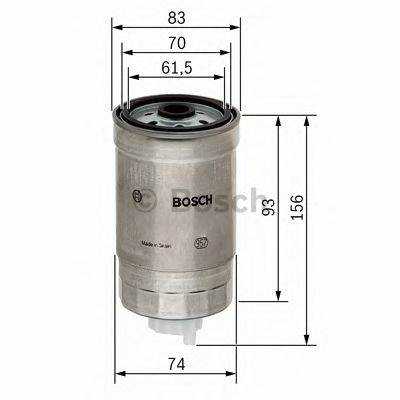 BOSCH 1 457 434 106 - Üzemanyagszűrő ALFA ROMEO AUDI AUSTIN CITROËN DEUTZ-FAHR FENDT FIAT FORD GAZ H