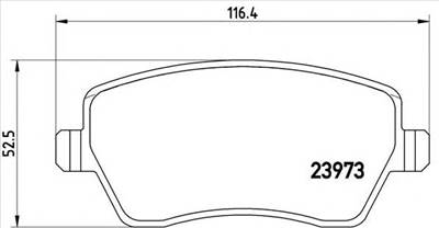 BREMBO P 68 033 - fékbetét DACIA LADA MERCEDES-BENZ NISSAN RENAULT