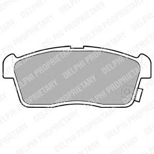 DELPHI LP1442 - fékbetét DAIHATSU MITSUBISHI PERODUA SUBARU SUZUKI TOYOTA