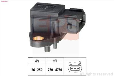 EPS 1.993.117 - szívócső nyomás érzékelő BMW LAND ROVER MG OPEL ROVER VAUXHALL