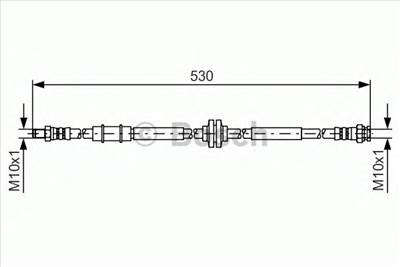 BOSCH 1 987 481 397 - fékcső ALFA ROMEO