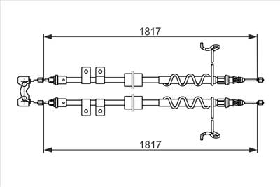 BOSCH 1 987 482 776 - Kézifék bowden FORD