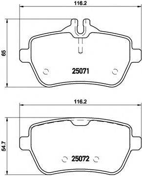 BREMBO P 50 103 - fékbetét MERCEDES-BENZ