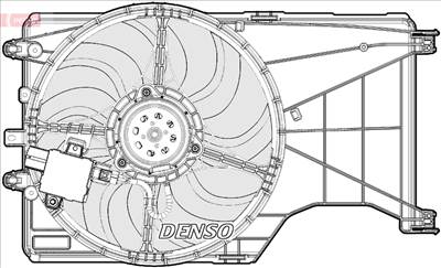 DENSO DER20001 - hűtőventillátor OPEL