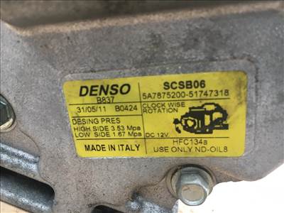 Klímakompresszor 0.9-1.4  - BRAVO, PUNTO, MUSA, GRANDE, STILO, 500 - NAT.01395, 51747318 -  01395