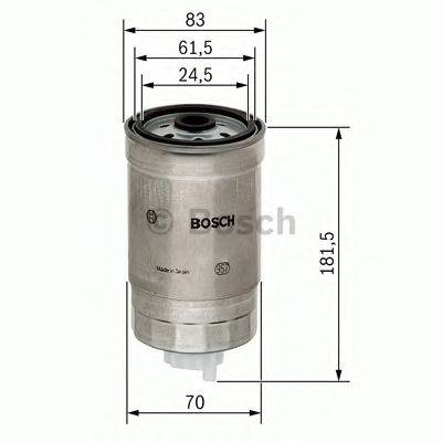 BOSCH 1 457 434 184 - Üzemanyagszűrő AUDI VOLVO VW