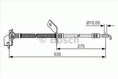 BOSCH 1 987 481 414 - fékcső HYUNDAI KIA