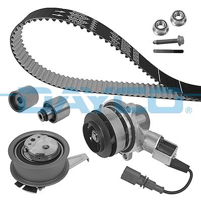 DAYCO KTBWP11920 - Vízpumpa + fogasszíj készlet AUDI SEAT SKODA VW