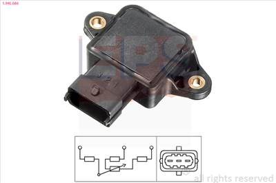 EPS 1.995.086 - fojtószelepállás érzékelő HONDA HYUNDAI KIA LAND ROVER NISSAN OPEL PORSCHE SAAB VAUX