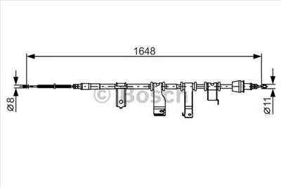 BOSCH 1 987 482 350 - Kézifék bowden HYUNDAI