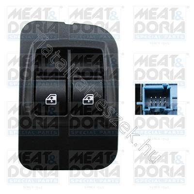 Ablakemelő kapcsoló - FIORINO, QUBO, NEMO, BIPPER - 26441, MD26441 -  - MEAT & DORIA Egyéb MD26441