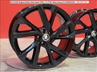 R18 5x100 Original Skoda Fabia Rapid VEGA 7.5J ET46  Black Glossy OE 6V0601025K 