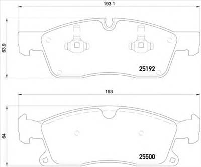 BREMBO P 50 109 - fékbetét BRABUS MERCEDES-BENZ