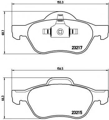 BREMBO P 68 048 - fékbetét RENAULT