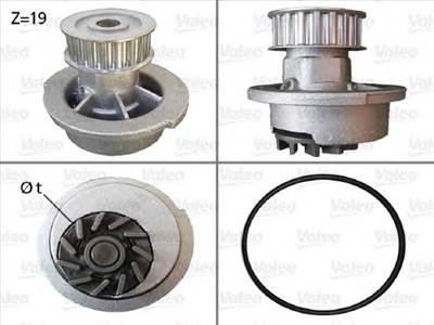 VALEO 506007 - vízpumpa CHEVROLET DAEWOO HOLDEN OPEL VAUXHALL