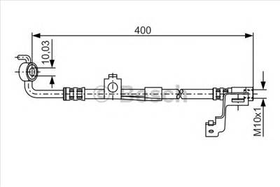 BOSCH 1 987 476 815 - fékcső FORD FORD USA