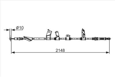 BOSCH 1 987 482 914 - Kézifék bowden HONDA