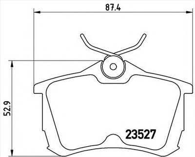 BREMBO P 28 030 - fékbetét HONDA