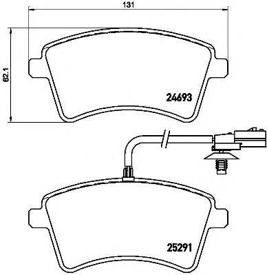 BREMBO P 68 058 - fékbetét MASERATI NISSAN RENAULT