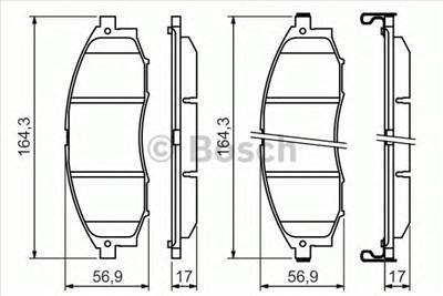 BOSCH 0 986 494 152 - fékbetét NISSAN