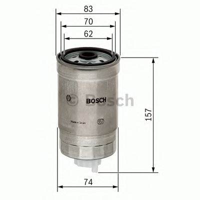 BOSCH 1 457 434 194 - Üzemanyagszűrő CITROËN FIAT LANCIA PEUGEOT