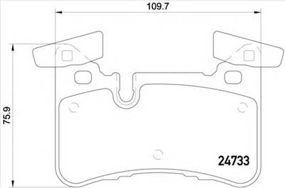 BREMBO P 50 110 - fékbetét MERCEDES-BENZ