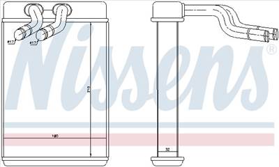 Hyundai H1 1997-2007 - Fűtőradiátor alu 210x155x32mm háló D:17mm