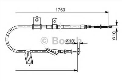 BOSCH 1 987 482 352 - Kézifék bowden SUBARU
