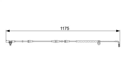 BOSCH 1 987 473 032 - fékbetét kopásjelző LAND ROVER