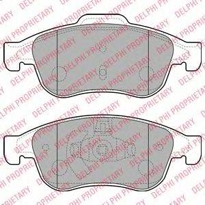 DELPHI LP2152 - fékbetét DACIA FIAT JEEP MITSUBISHI NISSAN OPEL RENAULT