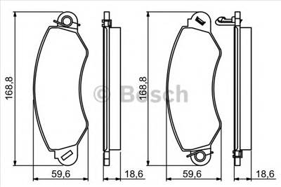 BOSCH 0 986 494 300 - fékbetét LDV
