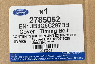 Ford Ranger Mk3 Vezérműfedél,vizpumpa,turbócső