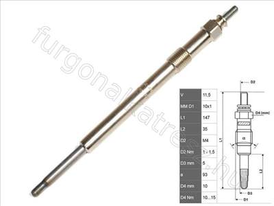 Izzítógyertya 2.2 JTD Puma - MONDEO, TRANSIT, DEFENDER, JUMPER, X-TYPE, TX - FT82736, 9659279280 -  - Fastoriginal Utángyártott új 9659279280