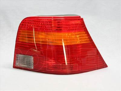 VW Golf IV 1997-2003 - Hátsó lámpa üres jobb sárga/piros (nem Kombi) TYC