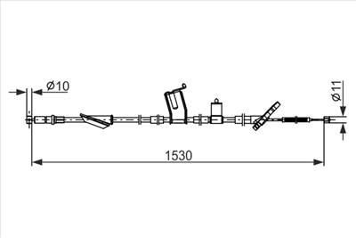 BOSCH 1 987 482 919 - Kézifék bowden HONDA HONDA (DONGFENG)