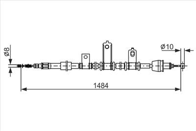 BOSCH 1 987 482 920 - Kézifék bowden KIA