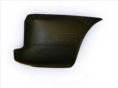 Fiat Doblo 2005-2009 - Hátsó lökhárító sarok, fekete, NEM PDC, jobb