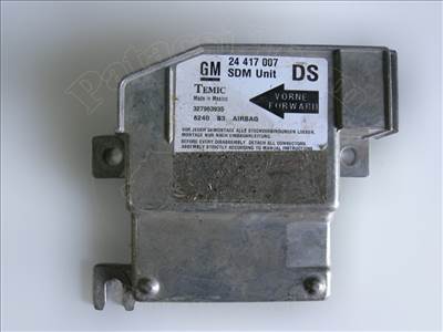Opel Corsa C 2000-2006 - vezérlőegység, légzsák, kivéve oldal légzsák, jelölés: DS