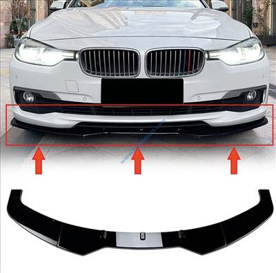 BMW F30 F31 standard lökhárító toldat / splitter / fényes fekete /
